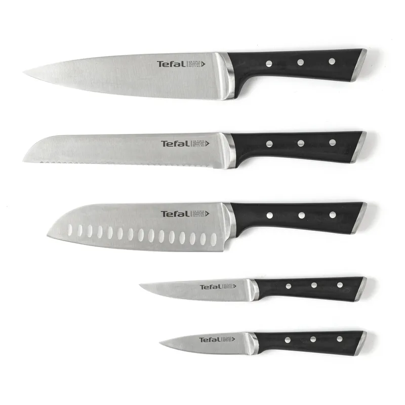 TEFAL Ice Force Messenblok Hout 5 Messen Roestvrij Staal — foto 10