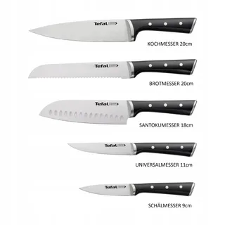 TEFAL Ice Force Messenblok Hout 5 Messen Roestvrij Staal — miniatuur 6