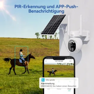 XEGA 4G LTE Bewakingscamera Buiten Solar Draadloos 2K HD 3MP PTZ — miniatuur 4