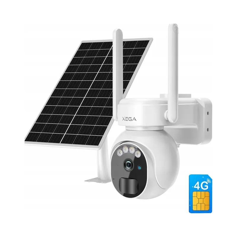 XEGA 4G LTE Bewakingscamera Buiten Solar Draadloos 2K HD 3MP PTZ — foto 16