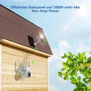 XEGA 4G LTE Bewakingscamera Buiten Solar Draadloos 2K HD 3MP PTZ — miniatuur 3
