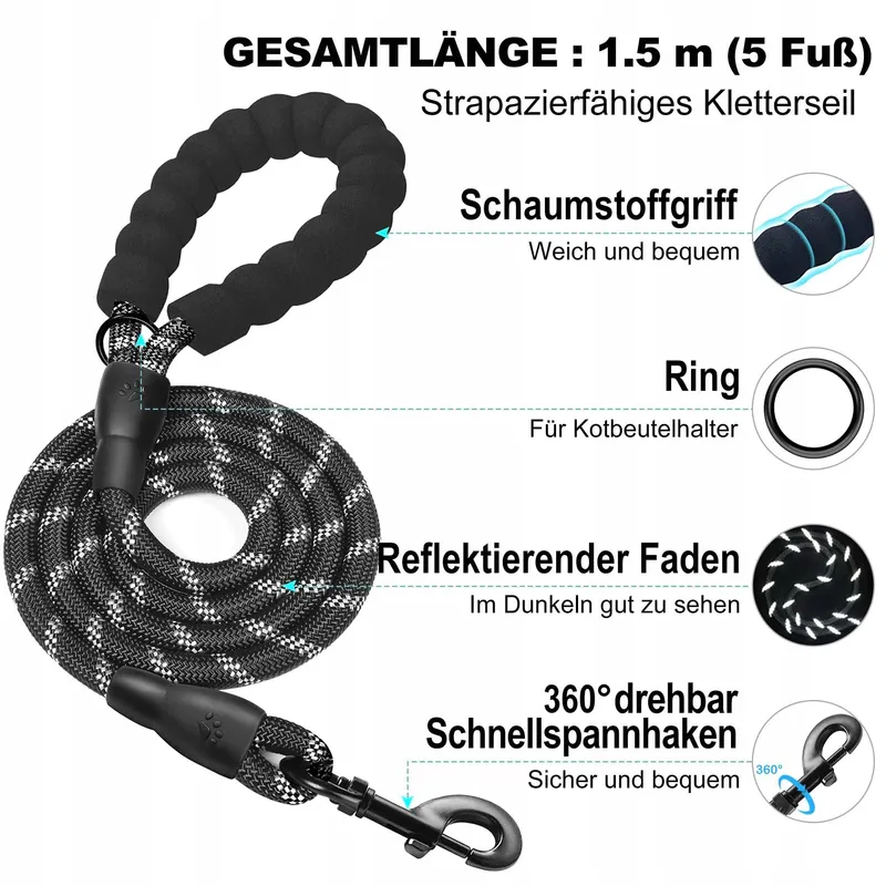 HAAPAW Hondentuig En Riem Set Verstelbaar Reflecterend — foto 2