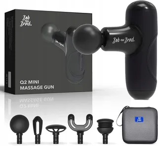 BOB AND BRAD Q2 Mini Massagepistool Zakformaat Spierherstel Zwart — miniatuur 12