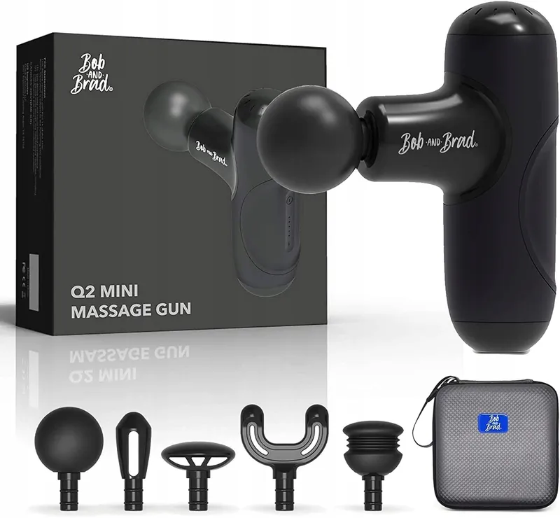 BOB AND BRAD Q2 Mini Massagepistool Zakformaat Spierherstel Zwart — foto 12