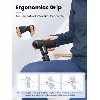 BOB AND BRAD Q2 Mini Massagepistool Zakformaat Spierherstel Zwart — miniatuur 6