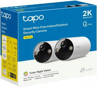 TAPO C410 Buitencamera 2K 2-Pack Accu Persoonsdetectie — miniatuur 9