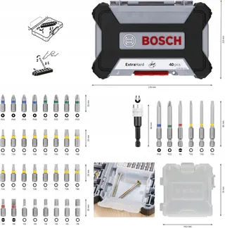 BOSCH Professional Boren- En Schroefbitset 40-delig Extra Hard — miniatuur 3