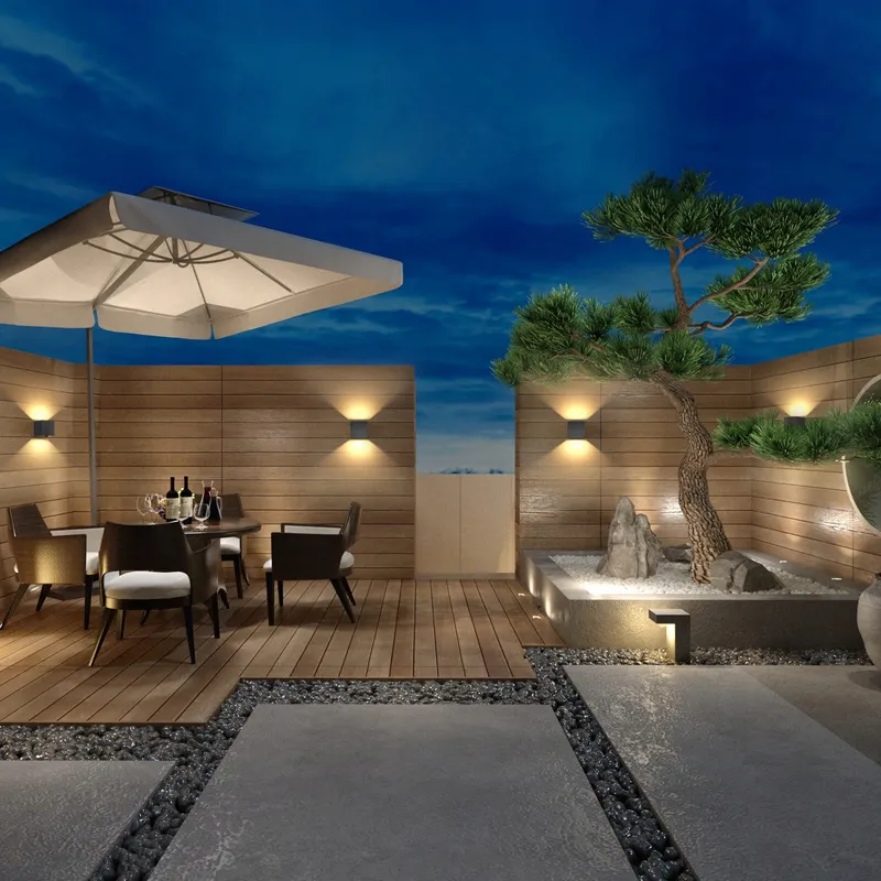 KLIGHTEN 2x LED Wandlamp Binnen Buiten 12W IP65 Warm Wit — foto 6