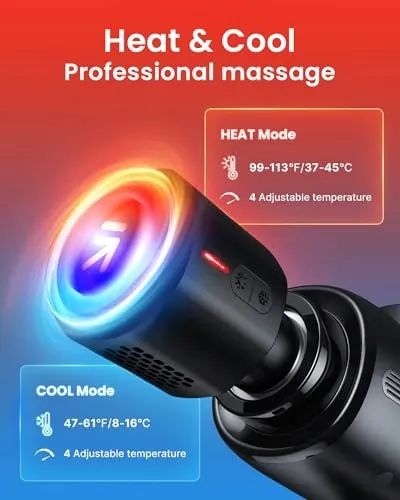 RENPHO Massagepistool Met Warmte En Koude Functie Spierontspanning — foto 2