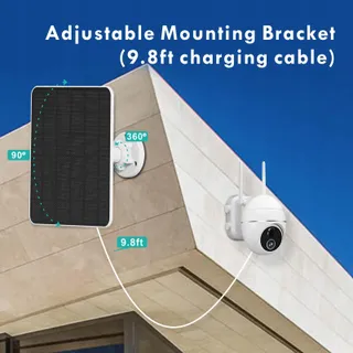 Zonnepaneel Voor Buitencamera's 6W USB Compatibel Met DC 5V — miniatuur 5