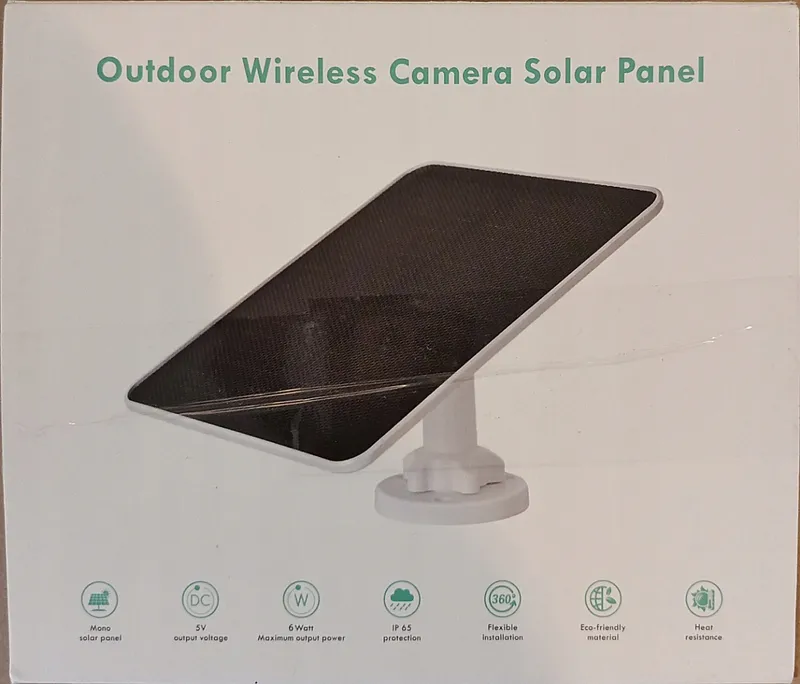Zonnepaneel Voor Buitencamera's 6W USB Compatibel Met DC 5V — foto 8