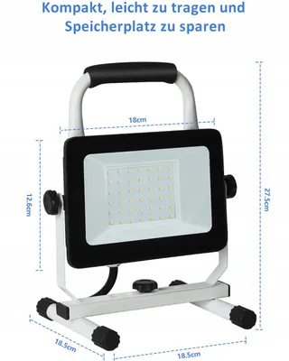 JOYDEER LED Werklamp 4000 Lumen 40W Waterdicht Verstelbaar — miniatuur 5