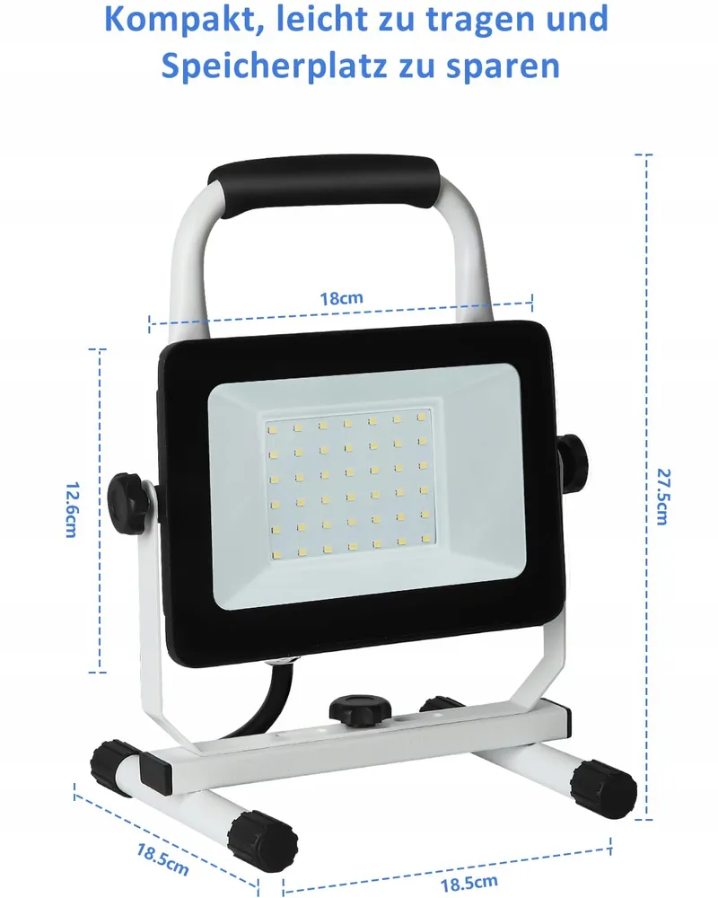 JOYDEER LED Werklamp 4000 Lumen 40W Waterdicht Verstelbaar — foto 5