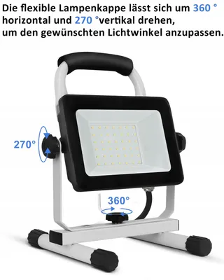 JOYDEER LED Werklamp 4000 Lumen 40W Waterdicht Verstelbaar — miniatuur 4
