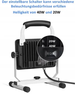 JOYDEER LED Werklamp 4000 Lumen 40W Waterdicht Verstelbaar — miniatuur 2