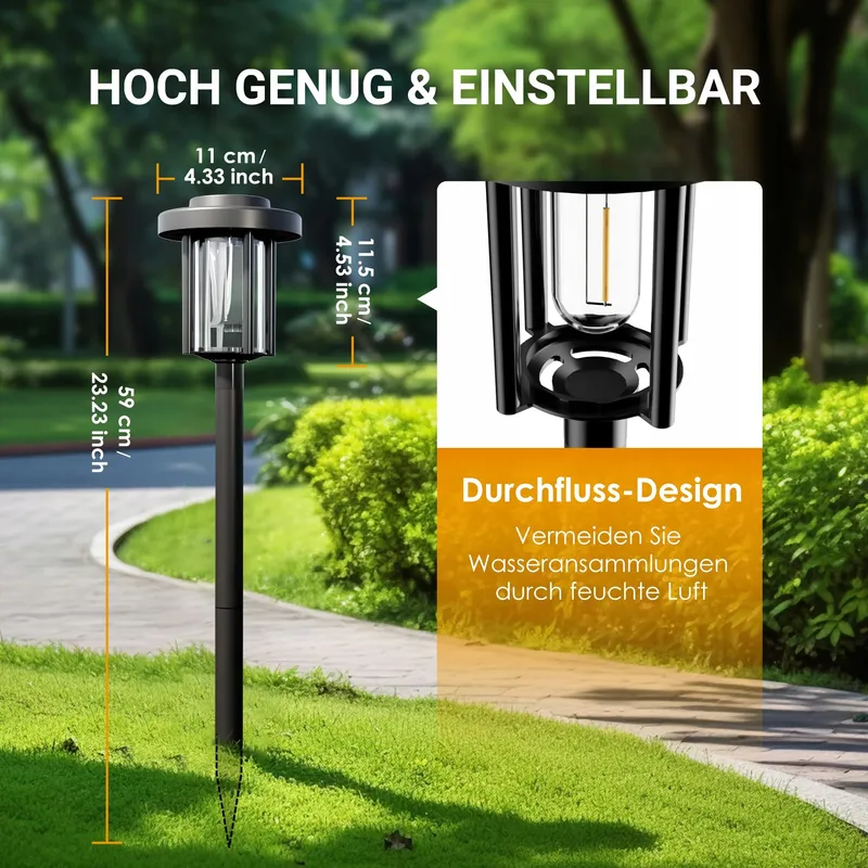 SOLPEX Solar LED Lampen 6 Stuks Tuin Terras Pad Warmwit — foto 4