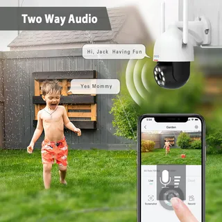 DEKCO Draaibare Bewakingscamera Buiten Automatisch Volgen 2 Stuks — miniatuur 7