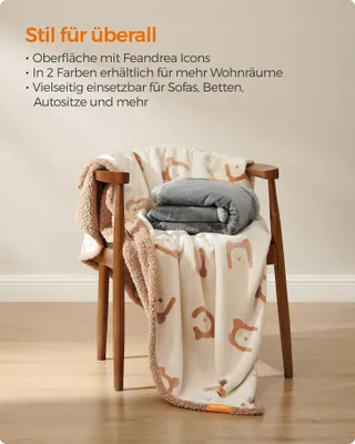 FEANDREA Waterdichte Deken Voor Hond En Kat 73x63cm Beige — miniatuur 6