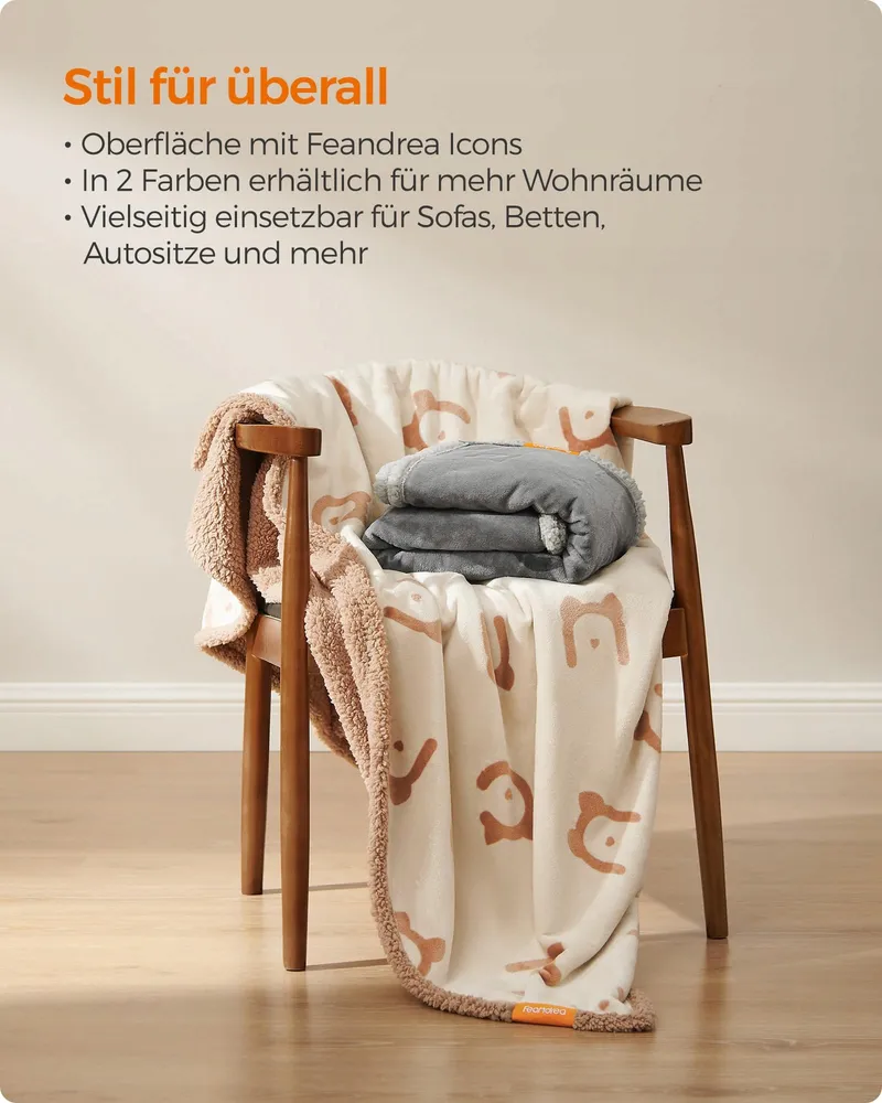 FEANDREA Waterdichte Deken Voor Hond En Kat 73x63cm Beige — foto 6
