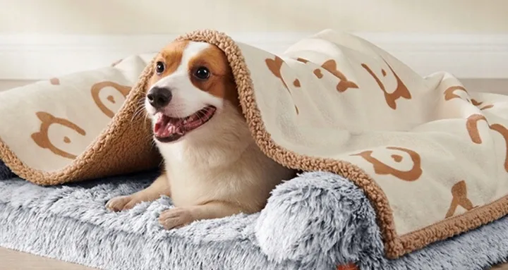 FEANDREA Waterdichte Deken Voor Hond En Kat 73x63cm Beige — foto 8