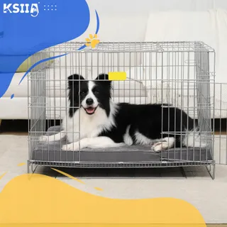 KSIIA Orthopedisch Hondenbed XXL Grijs 120x75x9cm — miniatuur 8