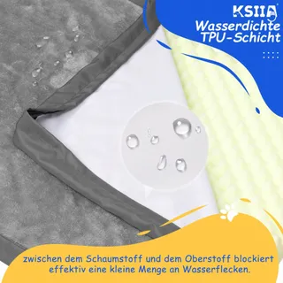 KSIIA Orthopedisch Hondenbed XXL Grijs 120x75x9cm — miniatuur 7