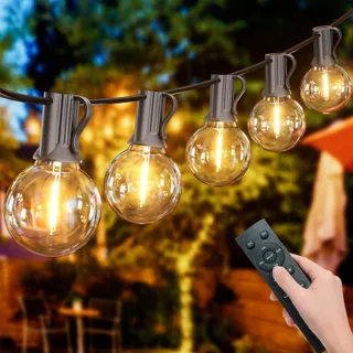YUUSEI LED Lichtketting Buiten 30M 52 Lampen IP45 Afstandsbediening — miniatuur 1
