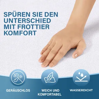 UTOPIA BEDDING Waterdichte Matrasbeschermer 180x200cm 2 Stuks — miniatuur 5