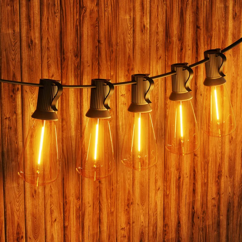 YUUCIO LED Lichtsnoer Buiten 18M 30+1 Lampen IP44 Tuin Terras — foto 8