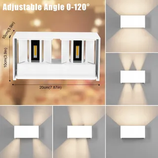 KLIGHTEN 24W LED Wandlamp Binnen Buiten IP65 Warmwit — miniatuur 2