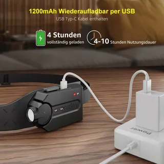 LEPRO LED Hoofdlamp 350 Lumen 5 Standen 230 Bewegingssensor — miniatuur 3