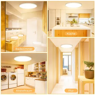 OUILA LED Plafondlamp Rond 36W 3000K 3600LM IP44 Keuken — miniatuur 6