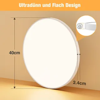 OUILA LED Plafondlamp Rond 36W 3000K 3600LM IP44 Keuken — miniatuur 4