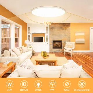 OUILA LED Plafondlamp Rond 36W 3000K 3600LM IP44 Keuken — miniatuur 2