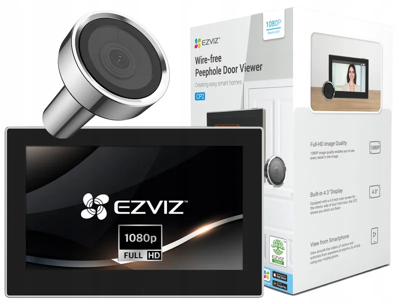 EZVIZ CP2 Deurbel Camera 4,3" 2MP 146° 2200mAh Zilver — foto 11