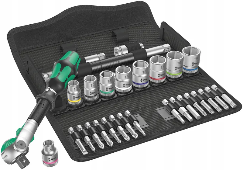WERA Zyklop Speed 8100 SB Ratelset 3/8 Inch 29-delig β foto 1