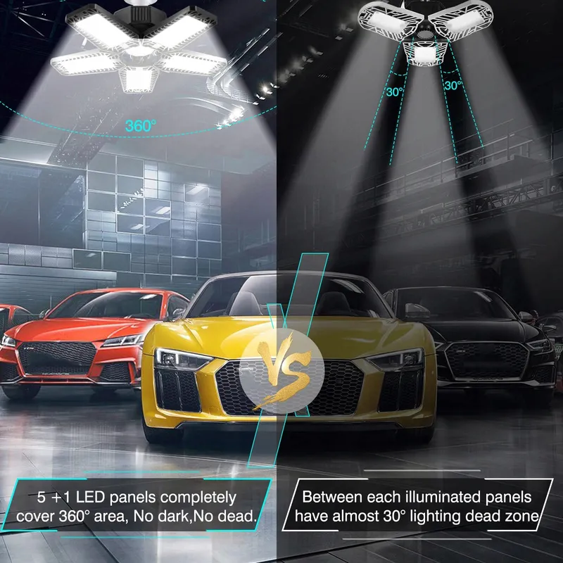 TASINUO LED Plafondlamp 160W 16000LM 6500K E26 E27 Garage — foto 4