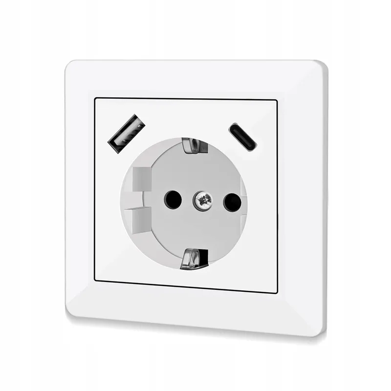 Wandstopcontact USB Type C 5V 3,4A Wit Systeem 55 — foto 1