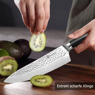 PAUDIN Messenset 7-delig Houten Blok Koolstofstaal — miniatuur 4