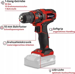 EINHELL TC-CD 18/35 Accuboorschroevendraaier 18V 35Nm Solo — miniatuur 1