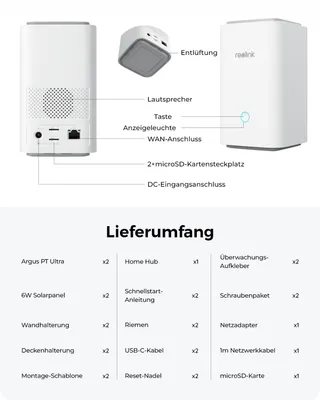 REOLINK 4K Buitencamera Solar PT 360 Nachtzicht Zonder Abonnement — miniatuur 9