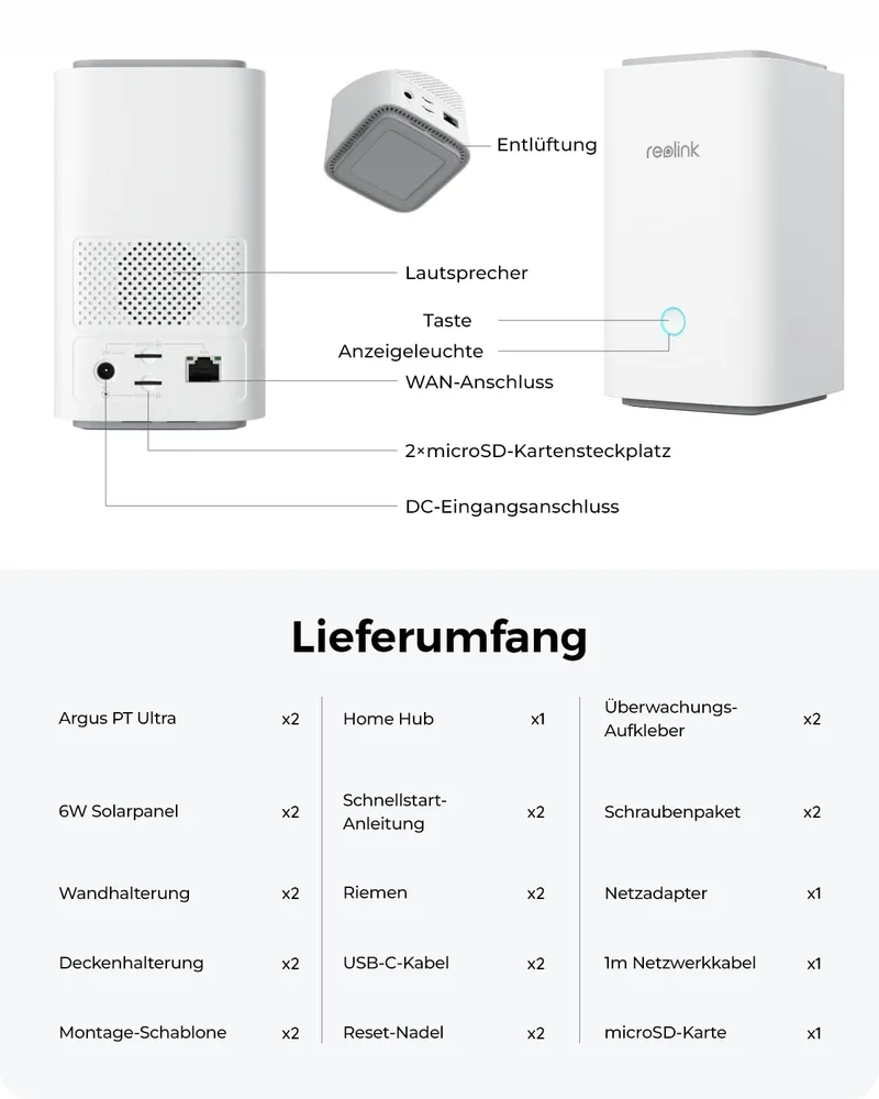 REOLINK 4K Buitencamera Solar PT 360 Nachtzicht Zonder Abonnement — foto 9