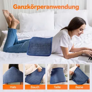 ONEAMG Elektrisch Verwarmingskussen Automatische Uitschakeling 30x60cm — miniatuur 4