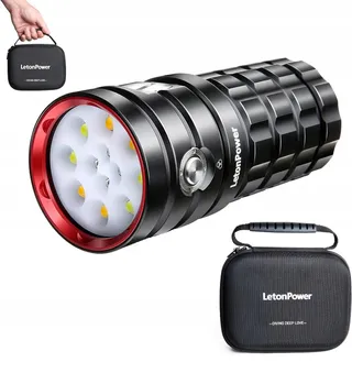 WURKKOS DL70 Duiklamp 13000 Lumen 4x XHP50.2 LED 5000mAh — miniatuur 9
