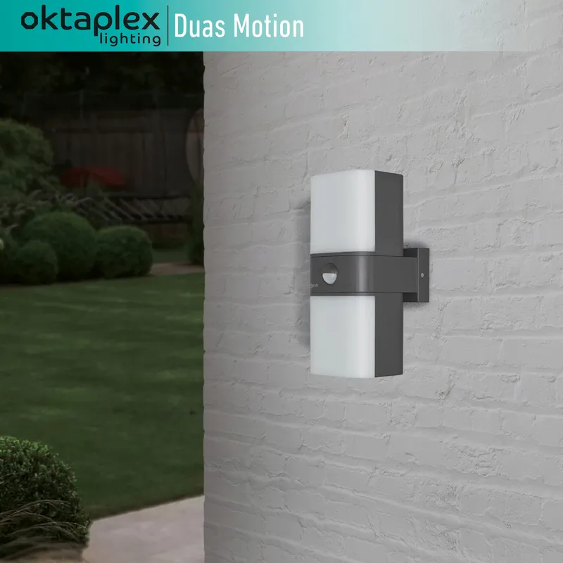 OKTAPLEX Lighting Buitenlamp Bewegingsmelder 20W 1800lm 3000K IP65 — foto 6