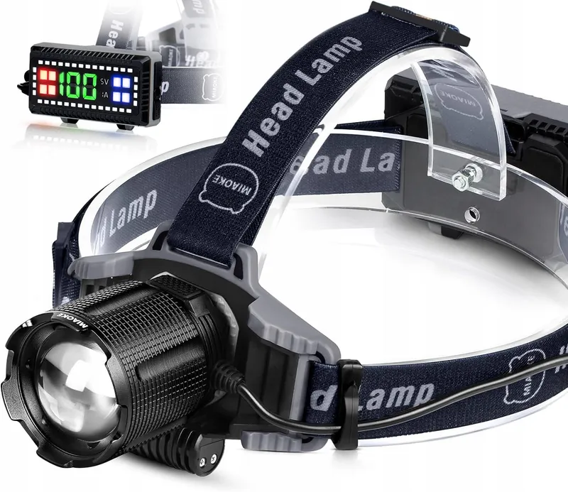 MIAOKE USB LED Hoofdlamp Waterdicht 100000 Lumen Super Helder — foto 1