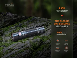 FENIX E35R Zaklamp 3100 Lumen Magnetische Staartkap — miniatuur 2