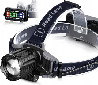 MIAOKE LED Hoofdlamp USB 100000 Lumen Waterdicht 4 Modi — miniatuur 14