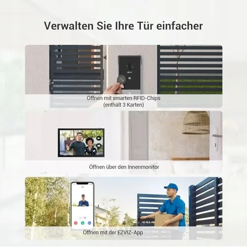 EZVIZ CP7 Video Deurbel 2K Persoonsherkenning Touchscreen — foto 2