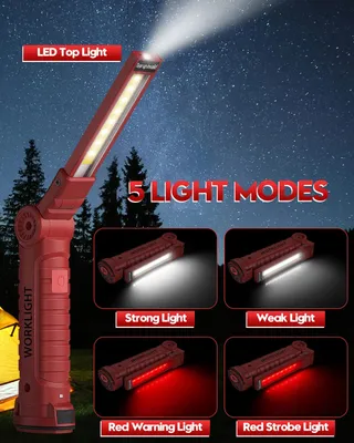 COQUIMBO LED Werklamp Accu Magneet Haak 4 Stuks — miniatuur 3